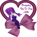 Girl sitting on a heart