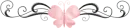 Pink Butterfly Divider
