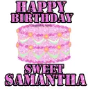 happy birthday samantha
