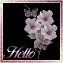 Hello w/ Flower bunch