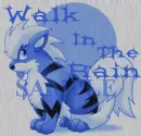 arcanine in the rain