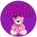 natalie love it teddy bear