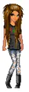 Girl Doll Black Roxy Tee