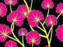 Neon Flowers Background