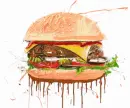 Grunge Hamburger