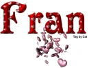 name with hearts-Fran