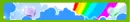 blue rainbow