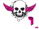 rhonda pink skull