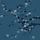 blue blossoms