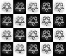 Heartagram - checkered 2