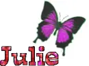 julie changing color butterfly