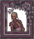 Woman in the picture frame