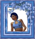 Woman in the picture frame