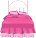 Pink bed
