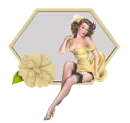 Woman on Label