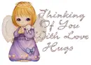angel thinking of you with love