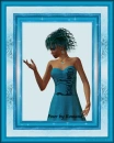 Woman in the picture frame