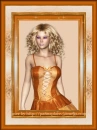 Woman in the picture frame