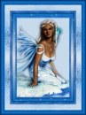 Woman in the picture frame