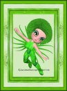 Woman in the picture frame