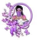 Woman in the picture frame