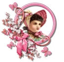 Woman in the picture frame