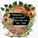 Thinking about you / a lil  Hello...Florence