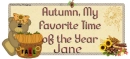 Autumn Bear Tag