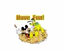 Mickey and Pluto Have Fun