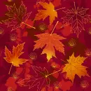 seamless glitter Autumn fall background