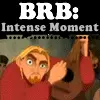 Intense moment