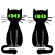 Cats touching each other