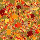 seamless autumn leaves glitter background