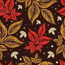 seamless autumn leaves glitter background