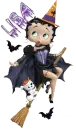 Lisa cute halloween Betty Boop witch