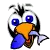 Penguin with fish