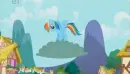Rainbow Dash Jumping a Cloud
