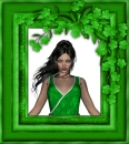 Woman in the picture frame