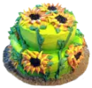 sunflower mini cake