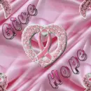 seamless glitter give hope breast cancer background
