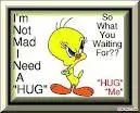 I am no mad just give me a hug