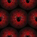 spider halloween seamless background
