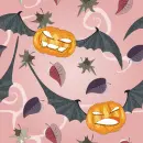 pumpkin halloween glitter seamless background