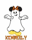 Minnie Ghost With The Name Kimberly