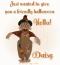 Friendly Halloween Hello Daisy