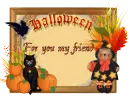 Halloween with cat
