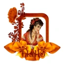 Woman in the picture frame