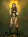 vampire woman with sword