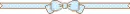 Blue bow divider