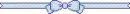 Blue bow divider